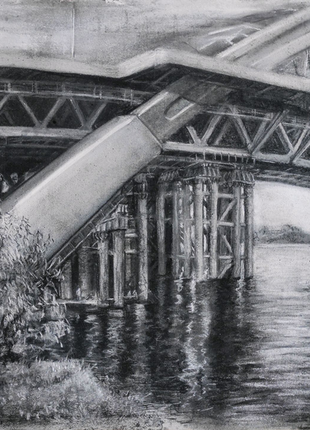 Картина "під подільським мостом"