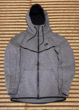 Кофта nike tech fleece zip hoodie на молнии с капюшоном худи/балахон/толстовка/свитшот