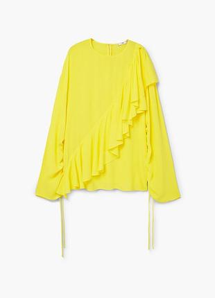 Блуза вискоза оверсайз mango simona