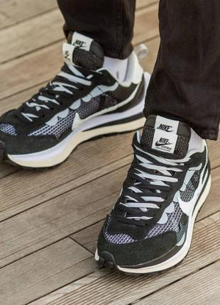Кроссовки vaporwaffle sacai black\white3 фото