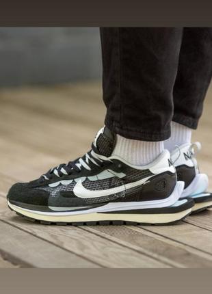 Кроссовки vaporwaffle sacai black\white
