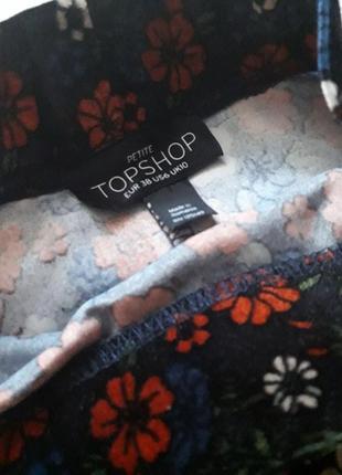 Юбка в мелкий цветочный принт topshop5 фото