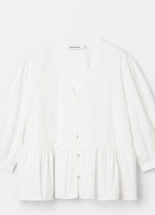 Датский дизайнер, хлопок поплин натуральная блуза туника рубашка в стиле бохо6 фото