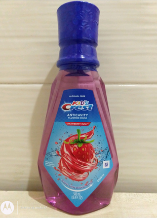 Дитячий ополіскувач crest kids strawberry rinse 500 мілілітрів1 фото