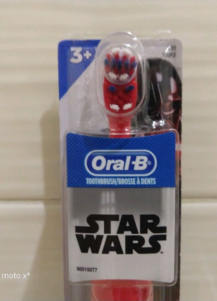 Дитяча електрична зубна щітка oral b star wars bb8 дроід бі бі 85 фото