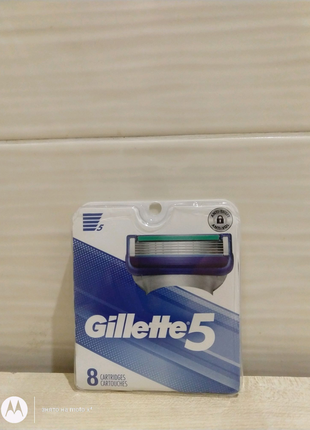 Gillete змінні картриджі для gillette5 fusion5 8 шт