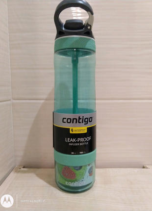 Бутилка для води contigo 26 oz (769 ml)з контейнером для фруктів