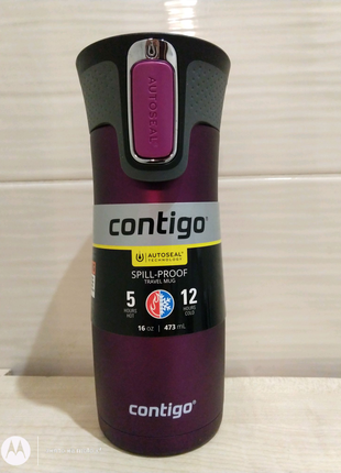 Radiant orchid термочашка contigo autoseal west loop 2.0 16 oz 47