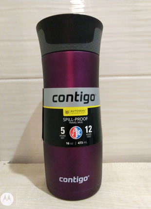 Radiant orchid термочашка contigo autoseal west loop 2.0 16 oz 472 фото