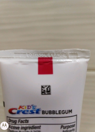 Зубна паста дитяча crest protection bubblegum 119 грам4 фото