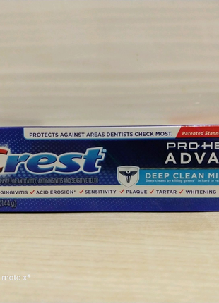 Зубна паста crest pro health advanced deep clean mint 144 грам.1 фото