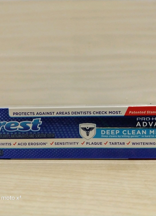 Зубна паста crest pro health advanced deep clean mint 144 грам.2 фото