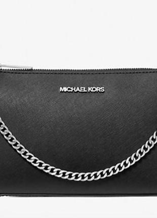 Сумка michael kors jet set medium saffiano leather crossbody4 фото