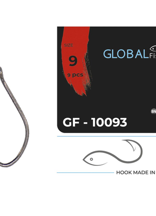 Гачок global fishing gf-10093 №9 (9шт/уп)