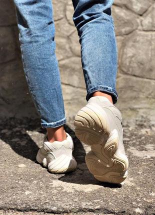 Adidas yeezy boost 500 bone white4 фото