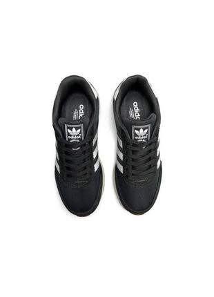 Женские кроссовки adidas originals iniki w dark gray white6 фото