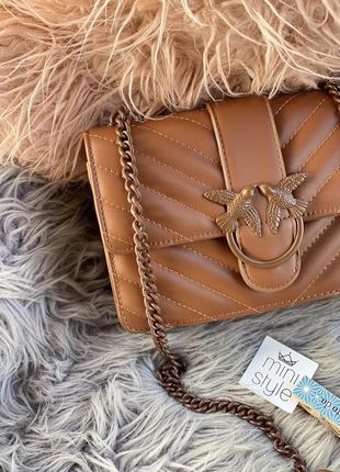 Сумка сумка на длинной ручке cross-body сумочка трендовая и стильная кроссбоди pinko4 фото