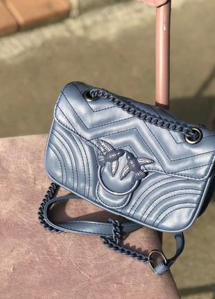 Сумка сумка на длинной ручке cross-body сумочка трендовая и стильная кроссбоди pinko4 фото