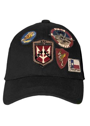 Оригінальна кепка top gun cap with patches tgh1703 (black)