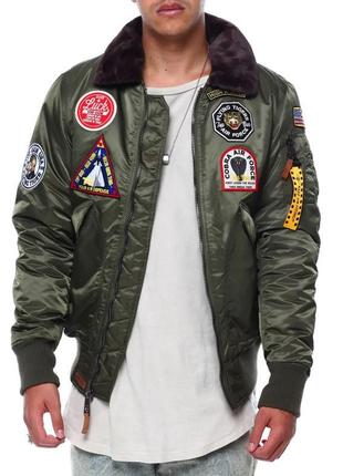 Бомбер top gun eagle cw45 jacket tgj1938 (olive)7 фото