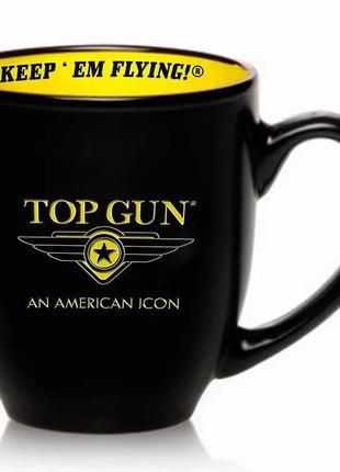 Горнятко top gun "logo" coffee mug (чорне)1 фото