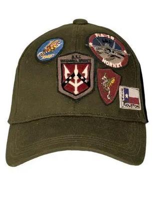 Оригінальна кепка top gun cap with patches tgh1703 (olive)