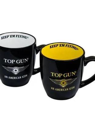 Горнятко top gun "logo" coffee mug (чорне)3 фото