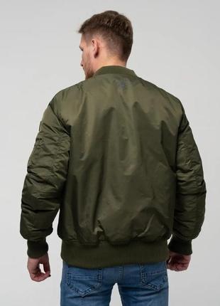 Бомбер top gun ma-1 bomber jacket (оливковий)2 фото