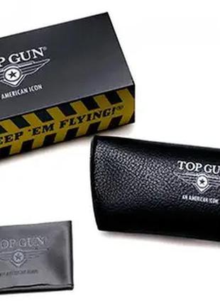 Поляризаційні окуляри top gun polarized aviator "rivet" (золоті)4 фото