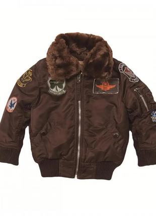 Дитяча куртка boys maverick jacket alpha industries (cocoa)