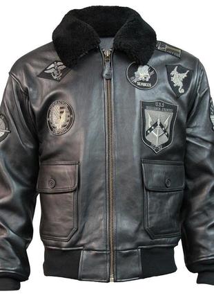 Оригінальна шкіряна куртка top gun signature series jacket