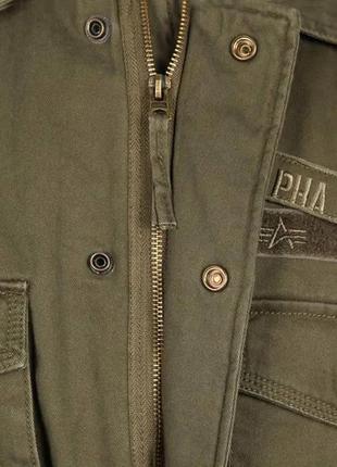 Утеплена польова куртка m-65 altimeter alpha industries,оливкова4 фото