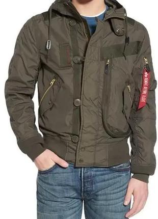 Вітровка helo bomber alpha industries (сіра)2 фото