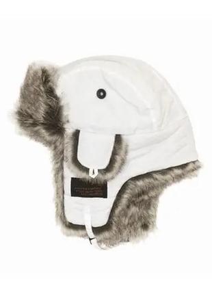 Оригінальна зимова шапка schott n.y.c. army fur hat (white)