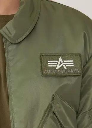 Куртка пілот cwu 45/p alpha industries (оливкова)3 фото