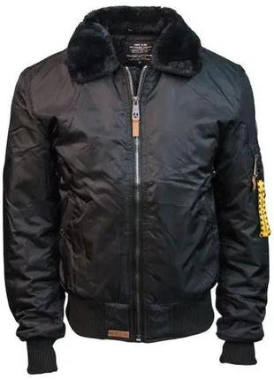 Бомбер top gun b-15 men's flight bomber jacket (чорний)