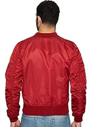 Вітровка l-2b nasa flight jacket alpha industries (red)4 фото