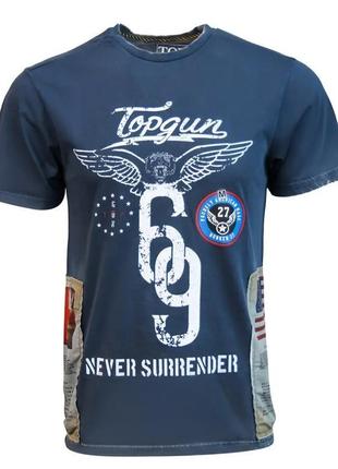 Футболка top gun "flags tee" (navy)