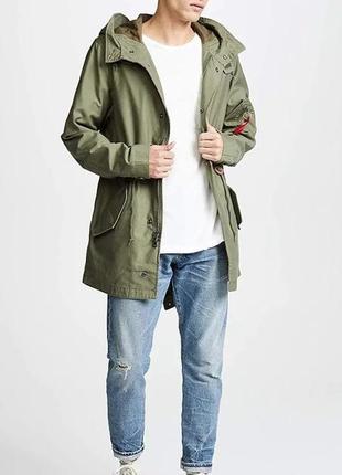 Штормівка m-59 fishtail alpha industries (оливкова)4 фото