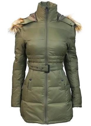 Жіночий пуховик top gun nylon insulated down jacket (olive)1 фото