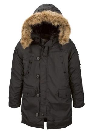 Куртка аляска altitude parka alpha industries (чорна)