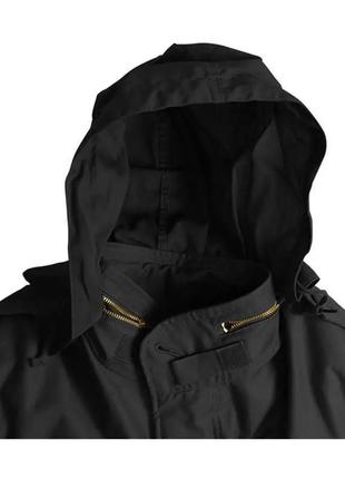 Польова куртка slim fit m-65 field coat alpha industries (чорна)3 фото