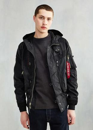 Вітровка helo bomber alpha industries (чорна)3 фото