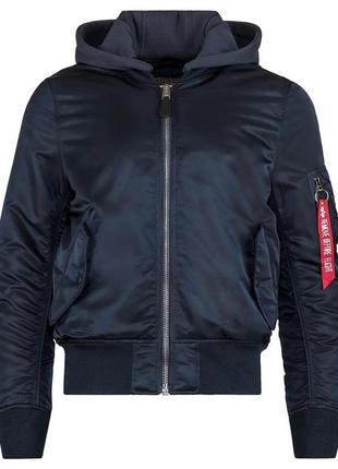 Бомбер ma-1 natus alpha industries (синій)