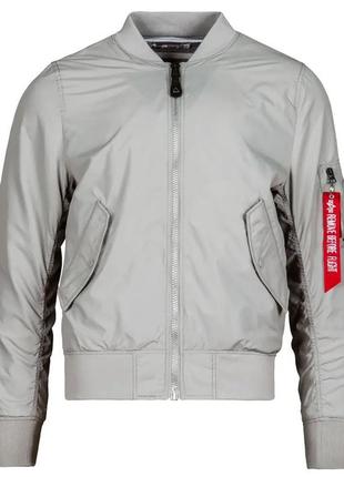 Вітрівка l-2b scout flight jacket alpha industries (silver)