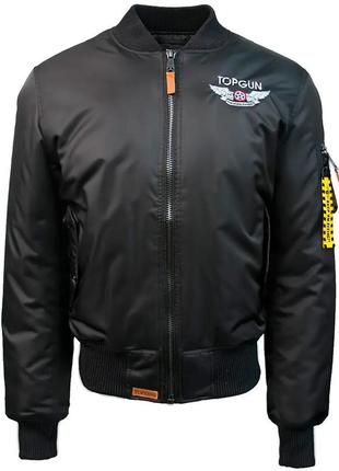 Бомбер top gun official ma-1 "wings" (black)