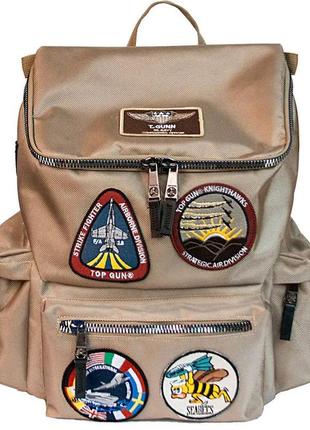 Рюкзак top gun backpack with patches (хакі)