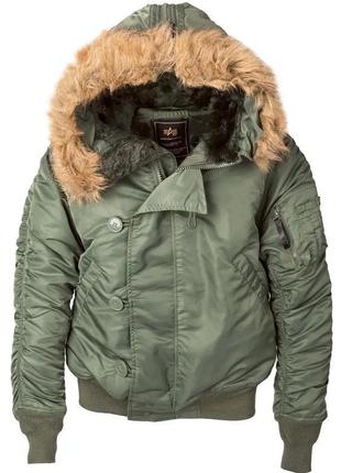 Куртка аляска n-2b parka alpha industries (оливкова)