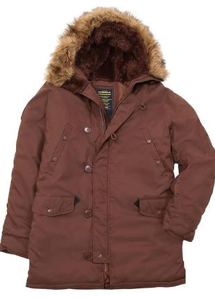 Куртка аляска altitude parka alpha industries (chestnut)