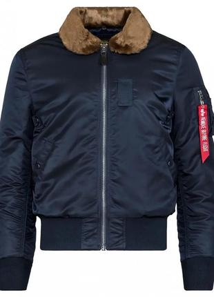 Куртка b-15 slim fit alpha industries (синя)